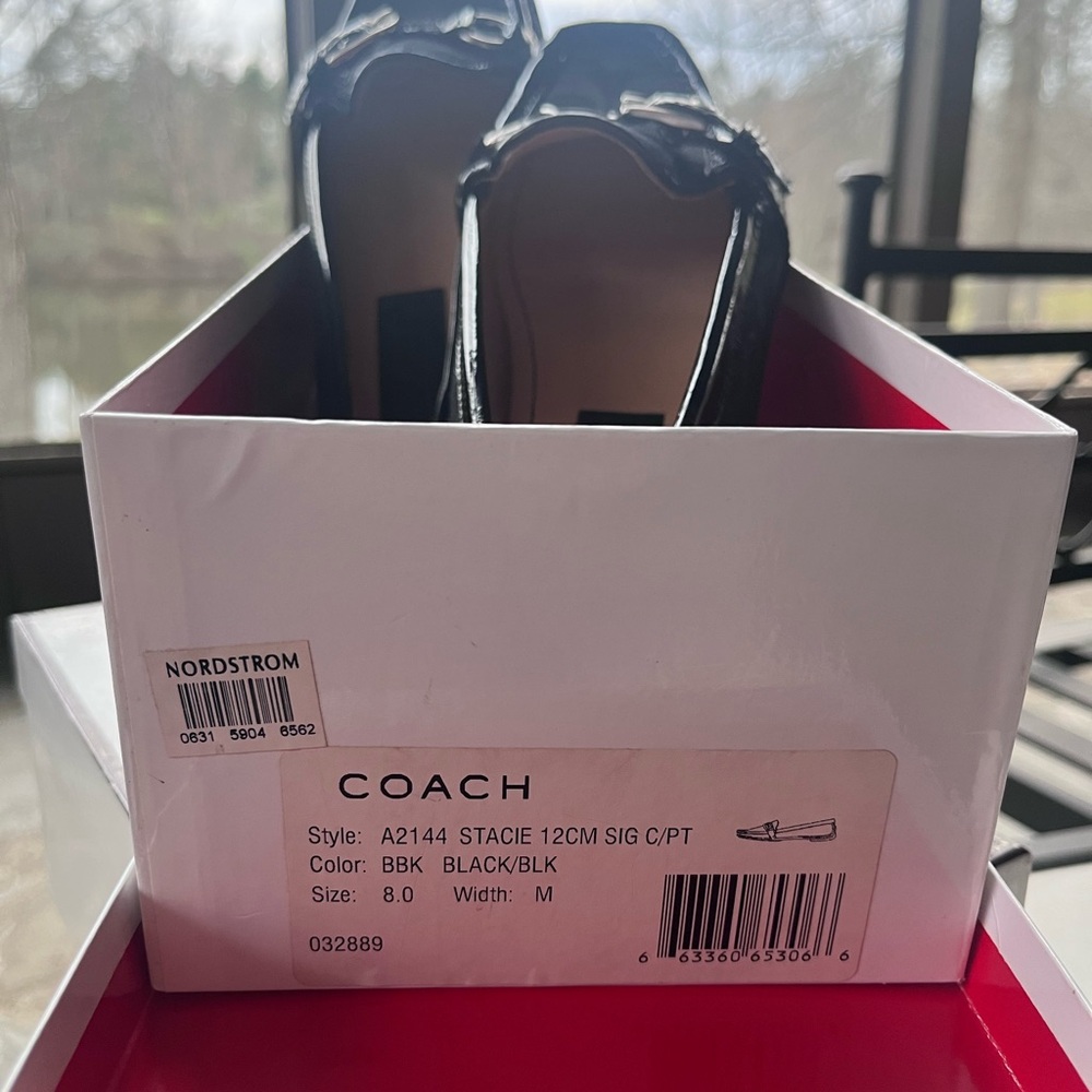 VINTAGE…Coach Black Signature Canvas Horsebit Loafers/NEVER WORN in ORIGINAL BOX - Picture 10 of 17